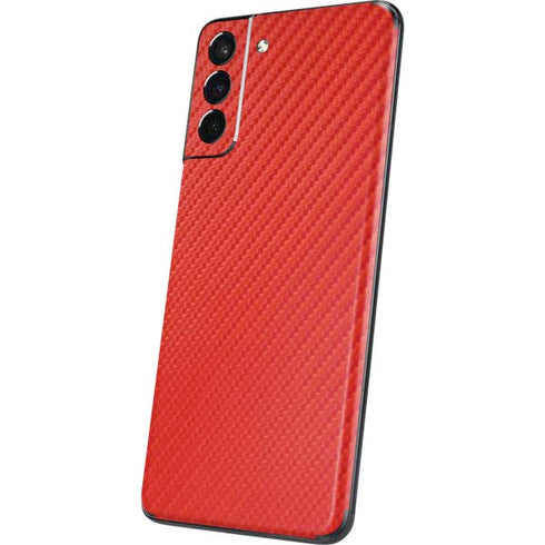 Red Carbon Fiber Specialty Material Galaxy S21 Plus 5G Skin